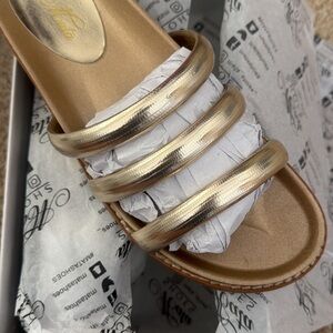 Shop Talulah Gold Strappy Sandals